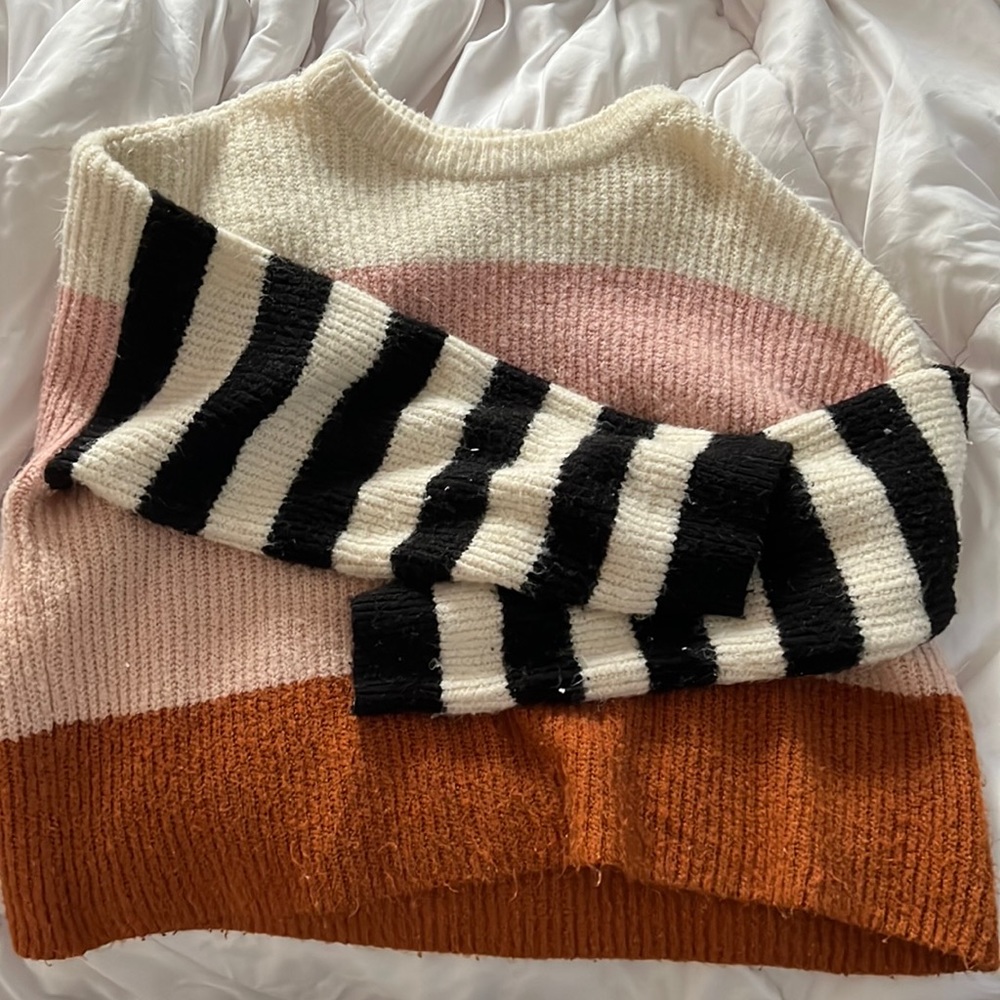 Color block sweater